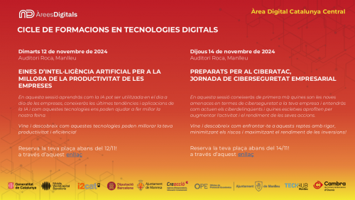 Cicle de formacions en Tecnologies Digitals a Manlleu